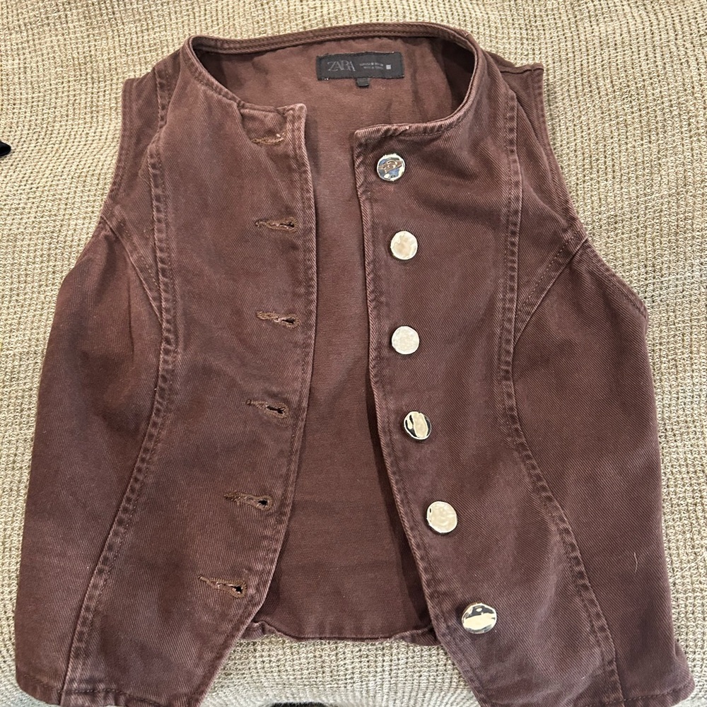 Zara Brown Vest